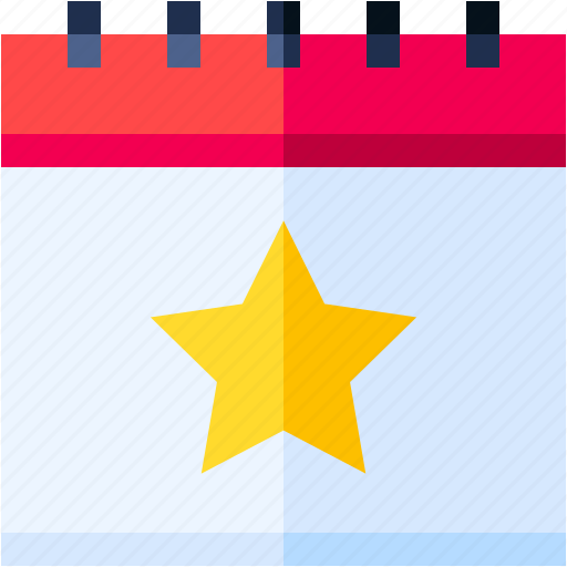 Calendar, schedule, time, and, date, event, star icon - Download on Iconfinder