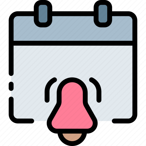 Calendar, notification, date, bell, schedule, alert, alarm icon - Download on Iconfinder