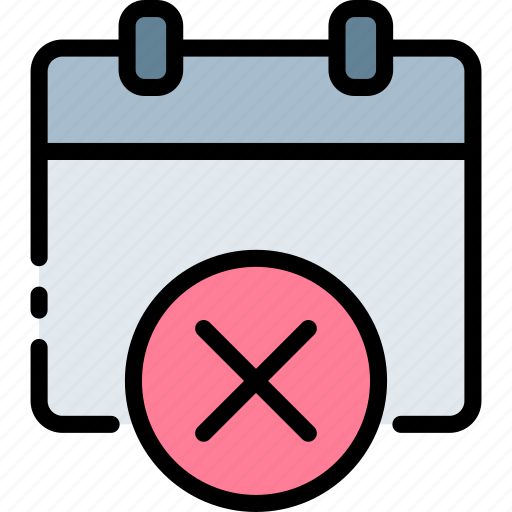 Calendar, close, date, schedule, cancel, remove, appointment icon - Download on Iconfinder