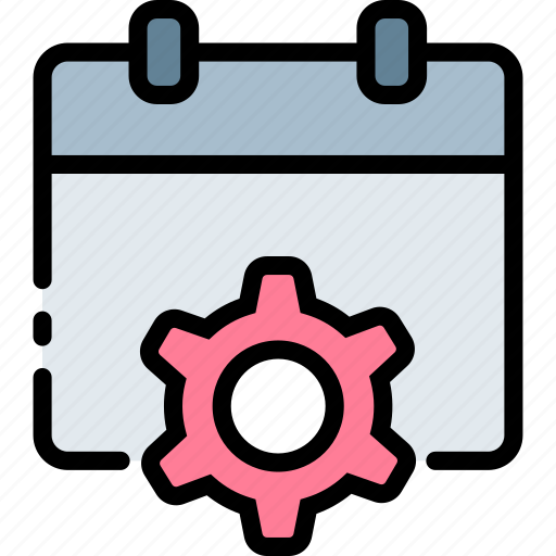 Calendar, settings, date, gear, options, preferences, configuration icon - Download on Iconfinder