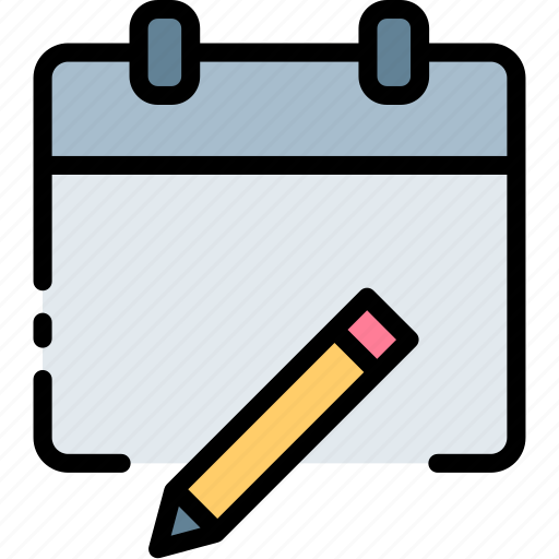 Edit, pencil, month, calendar, day, event, write icon - Download on Iconfinder
