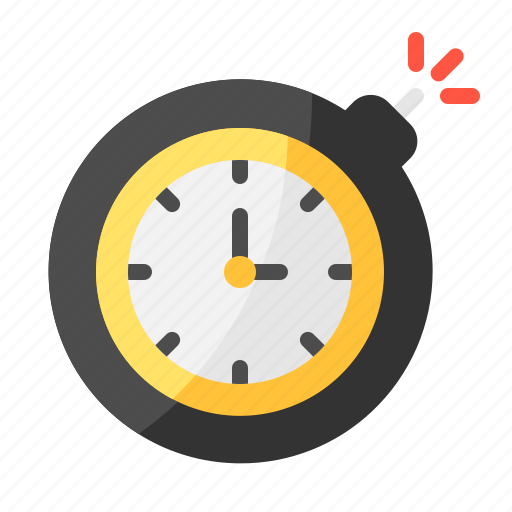 Clock, bomb, time, deadline, warning icon - Download on Iconfinder