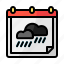 calendar, rain, rainy, forecast, raining 