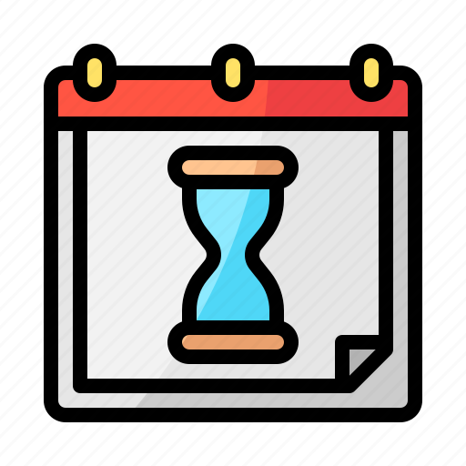 Deadline, hourglass, calendar, deadlines, date icon - Download on Iconfinder