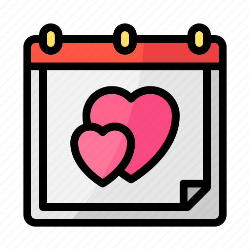 Love, wedding, date, calendar, romantic, schedule icon - Download on Iconfinder