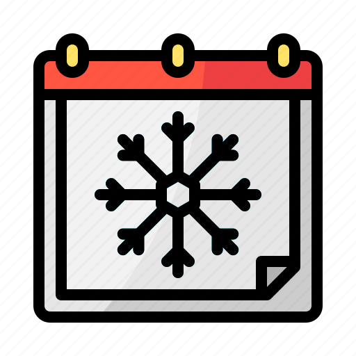 Winter, season, snowflake, calendar, schedule icon - Download on Iconfinder