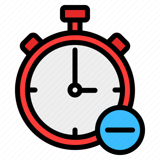 Clock, date, delete, remove, time, timer, watch icon - Download on Iconfinder