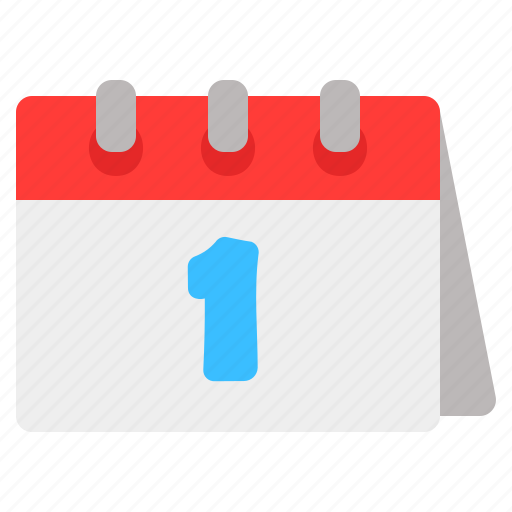 Calendar, date, day, first, one, schedule, time icon - Download on Iconfinder