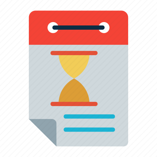 Calendar, day, event, schedule, time glass icon - Download on Iconfinder