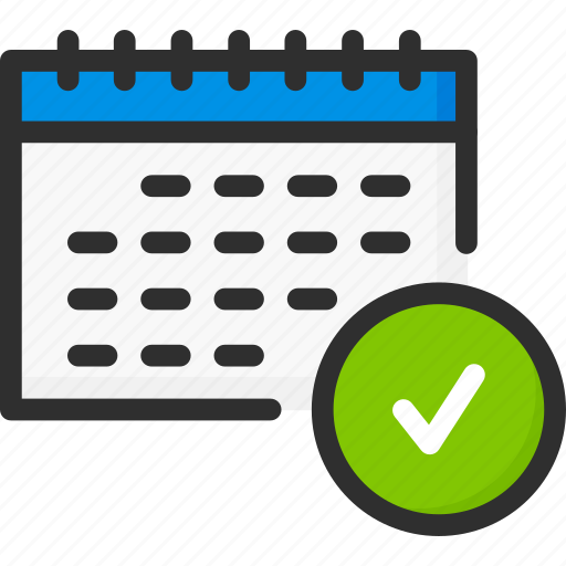 Calendar, check, date, done, mark, ok, planner icon - Download on Iconfinder