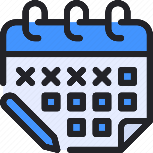 Calendar, date, schedule, appointment, pencil icon - Download on Iconfinder