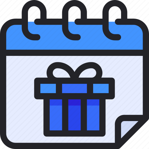 Calendar, date, schedule, box, birthday, gift icon - Download on Iconfinder