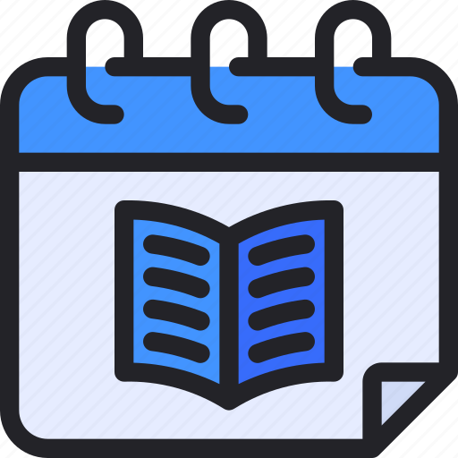 Calendar, date, schedule, read, book icon - Download on Iconfinder