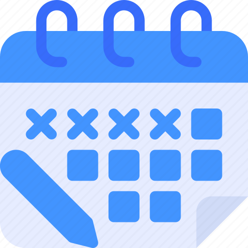 Calendar, date, schedule, appointment, pencil icon - Download on Iconfinder