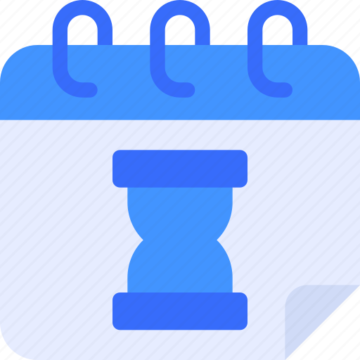 Calendar, date, schedule, hourglass, sand, clock icon - Download on Iconfinder