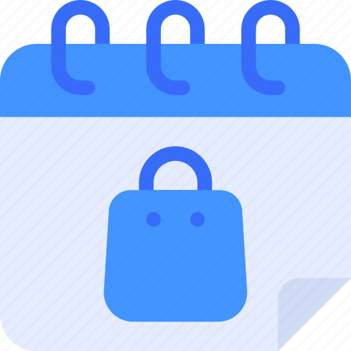 Calendar, date, schedule, shopping, bag icon - Download on Iconfinder