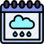 rainy, calendar, time, and, date, day, cloud 
