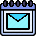 calendar, date, and, time, latter, email, message