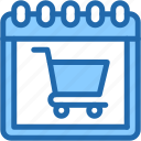 shopping, cart, calendar, time, and, date, sale