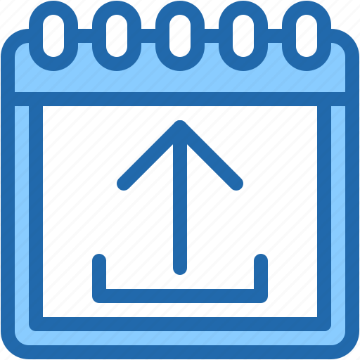 Upload, calendar, time, and, date, share, event icon - Download on Iconfinder