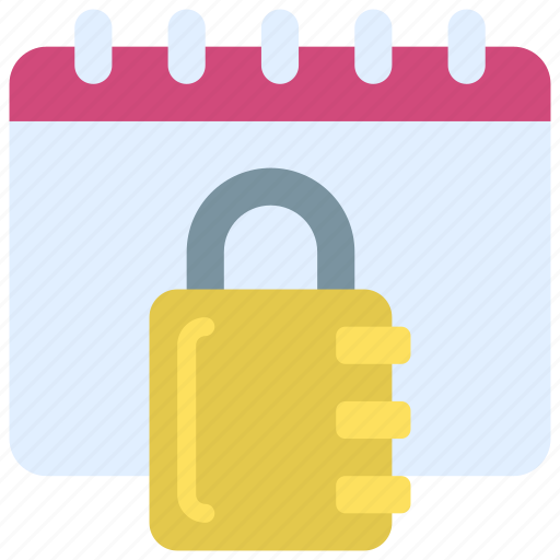 Locked, calendar, shedules, dates icon - Download on Iconfinder