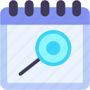 search, calendar, time, and, date, schedule, event