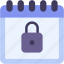 lock, calendar, time, and, date, secure, event 