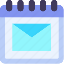 calendar, date, and, time, latter, email, message
