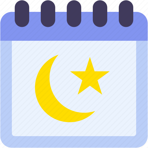 Calendar, date, and, time, moon, star, symbol icon - Download on Iconfinder
