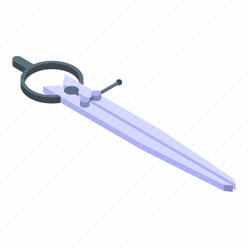 Calibrated, caliper, isometric icon - Download on Iconfinder