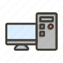 computer, technology, device, monitor, screen
