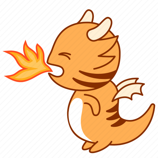 Angry, breath, fire, mad, sticker, tigeron icon - Download on Iconfinder