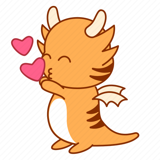 Happy, heart, kiss, love, sticker, tigeron icon - Download on Iconfinder