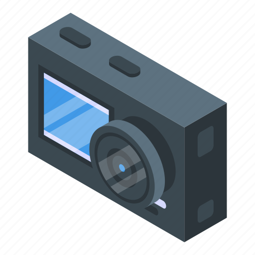 Screen, action, camera, isometric icon - Download on Iconfinder