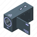 home, camcorder, isometric