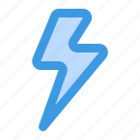 flash, electric, element, energy, lightning, thunder, power