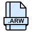 arw, file, file extension, file format, file type 