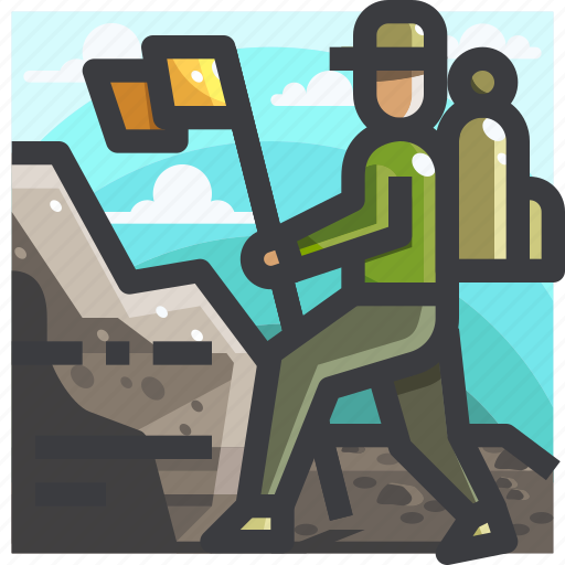 Backpacker, camping, equipment icon - Download on Iconfinder
