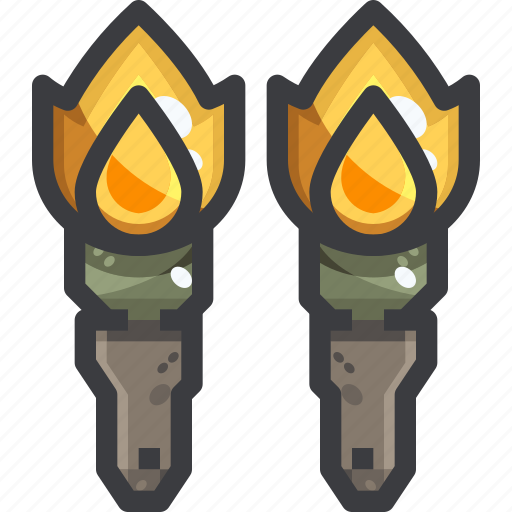 Camping, equipment, fire, torch icon - Download on Iconfinder