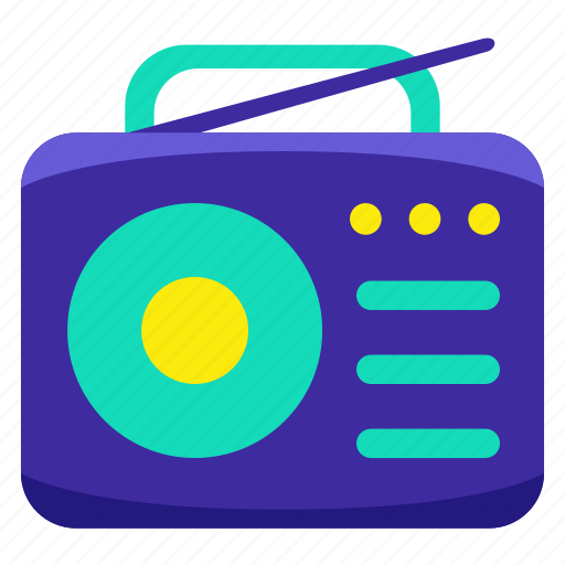 Adventure, camp, camping, nature, outdoor, radio, vintage icon - Download on Iconfinder