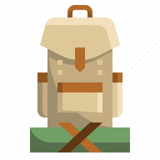 Backpack, camping, luggage, outdoor, travel, travelling, vacation icon - Download on Iconfinder