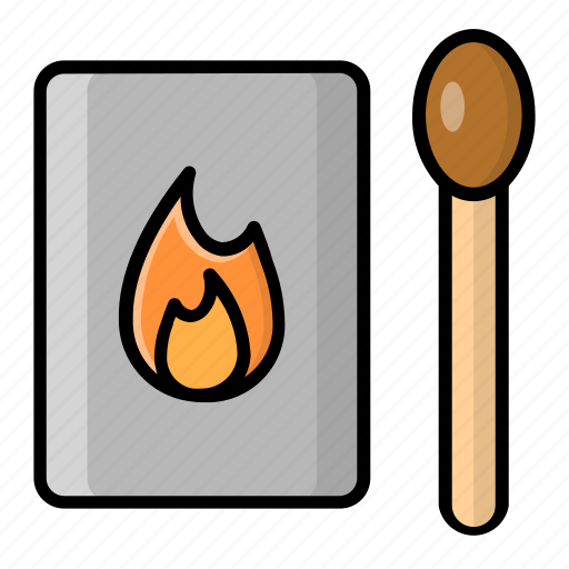 Adventure, camp, matches, nature, travel, vacation icon - Download on Iconfinder