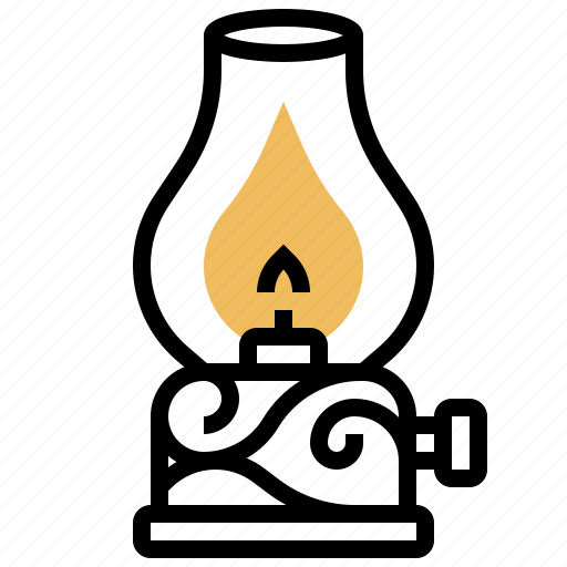 Flame, kerosene, lamp, lantern, light icon - Download on Iconfinder