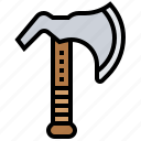 axe, construction, lumber, sharp, tool