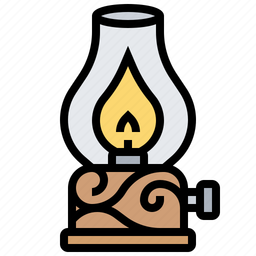 Flame, kerosene, lamp, lantern, light icon - Download on Iconfinder