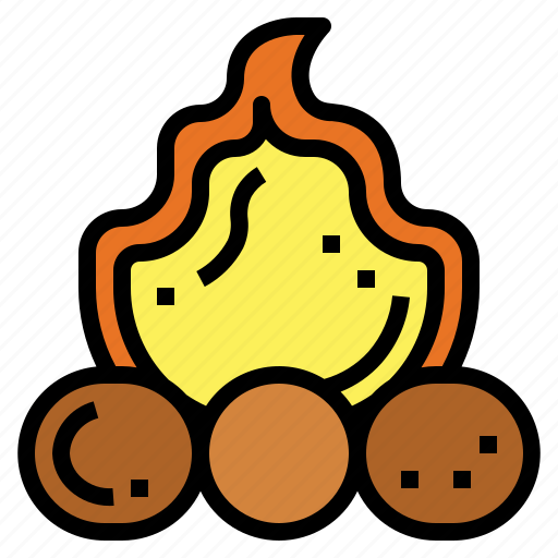 Campfire, fire, rock, capming, bonfire icon - Download on Iconfinder