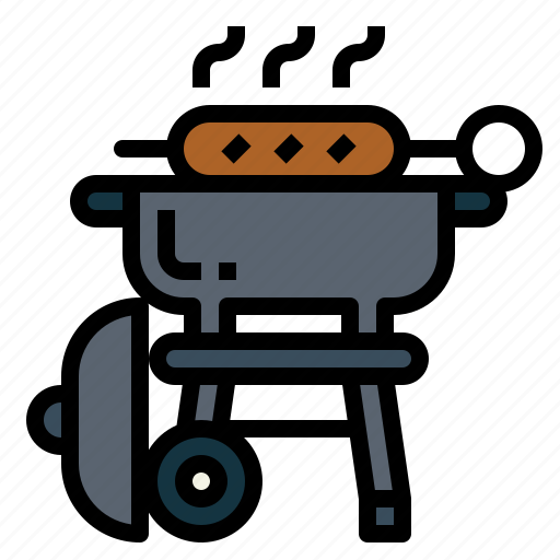 Camping, stove, grill, sausage, cooking icon - Download on Iconfinder