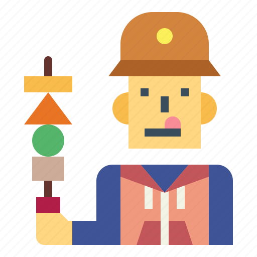 Camping, man, bbq, eating, outdoor icon - Download on Iconfinder