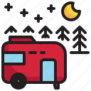 car, camp, campground, outdoor, vacation, camping icon