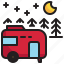 car, camp, campground, outdoor, vacation, camping icon 